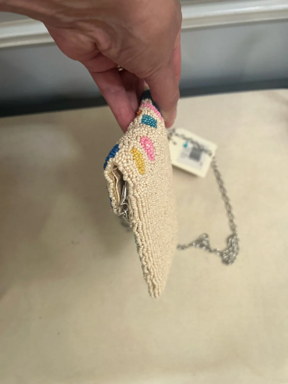 NWT SOL and MER beaded clutch.
